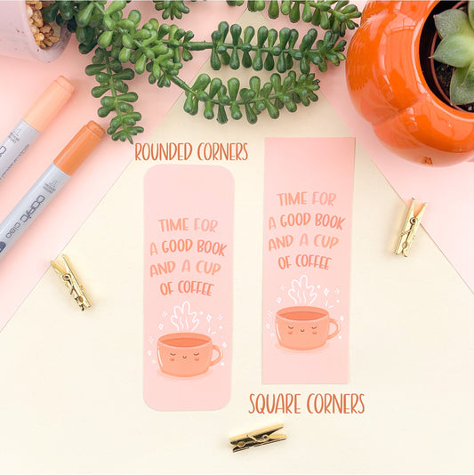 Time for a Good Book and a Cup of Coffee Bookmark