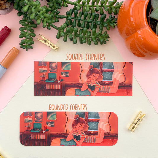 Studying Girl Bookmark