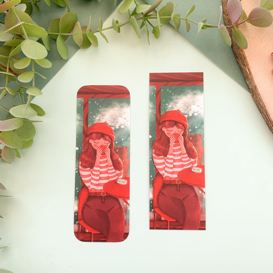 Coffee Shop Girl Bookmark