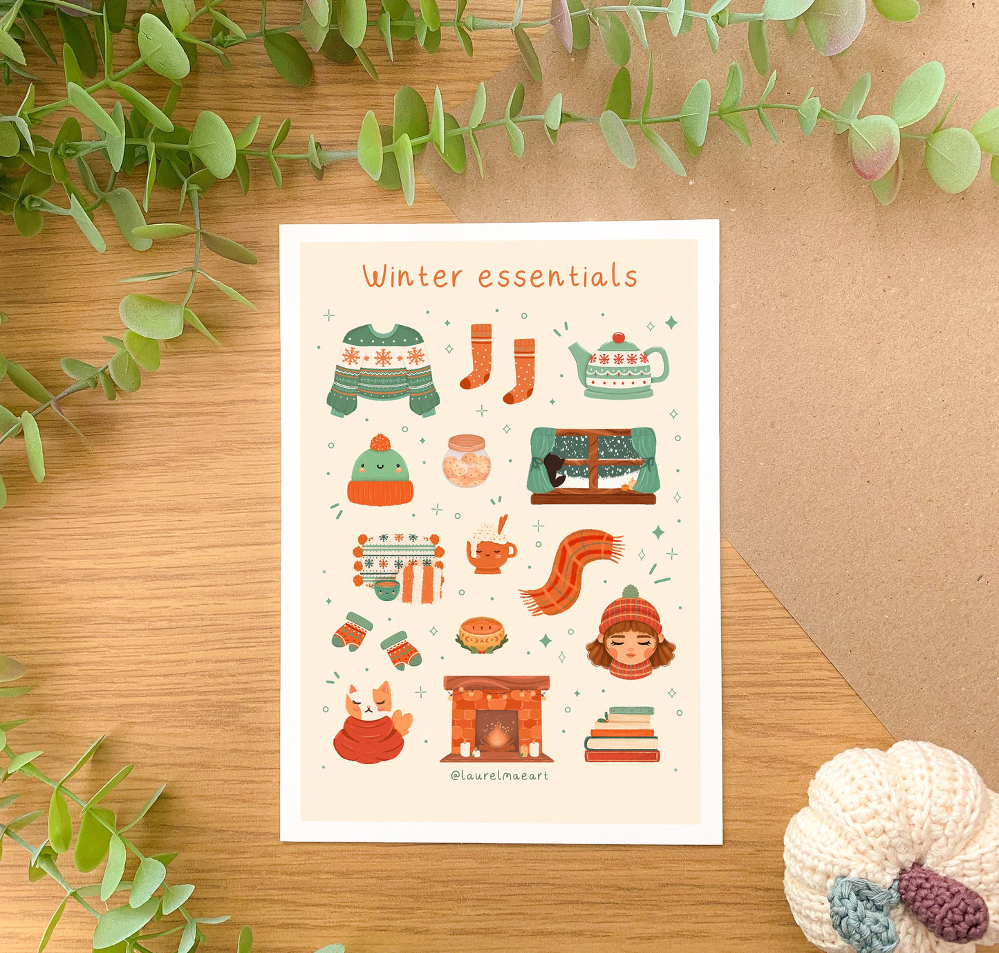 Winter Essentials- Art Print