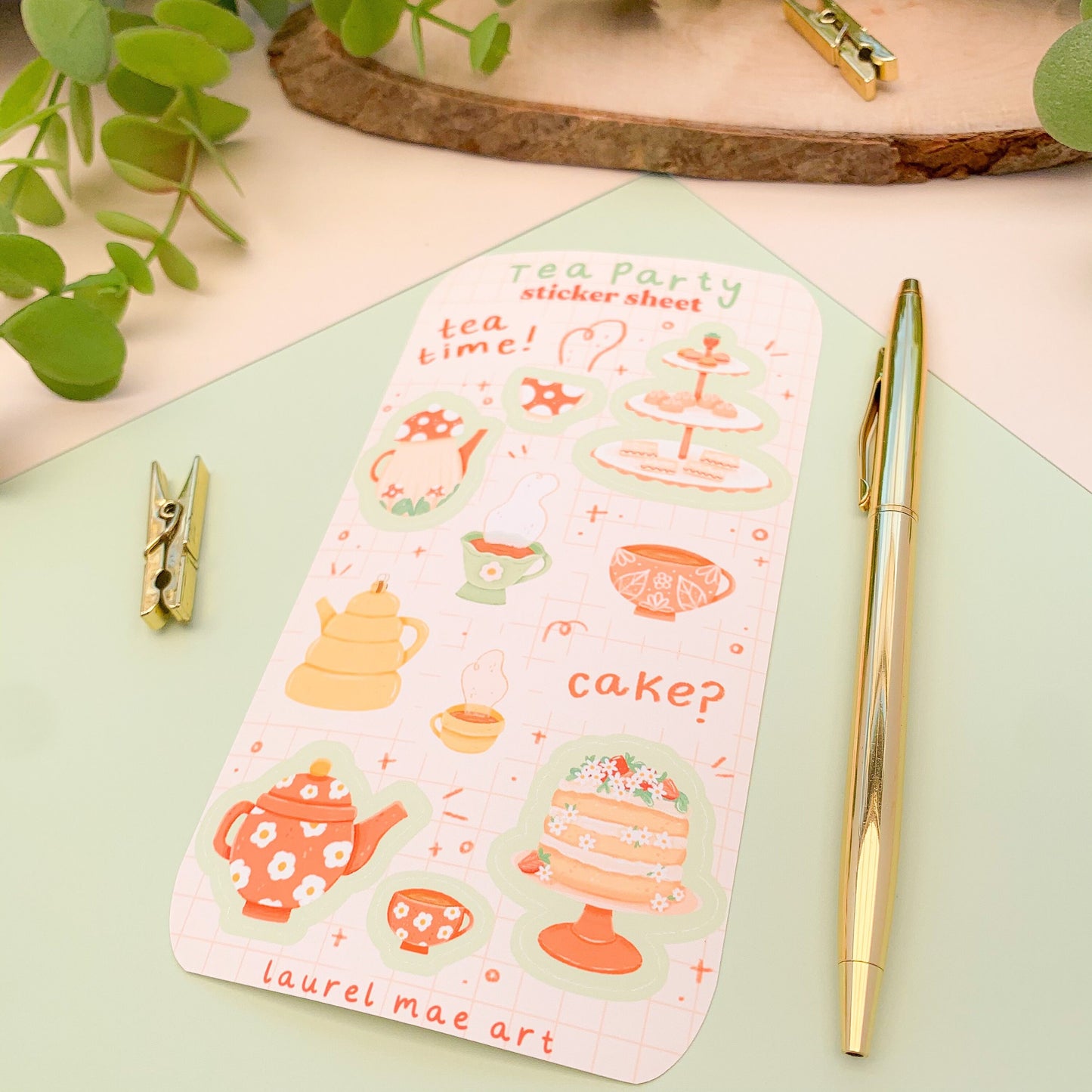 Tea Party - Mini Sticker Sheet