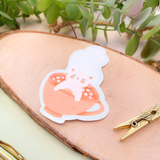 Hot Chocat - Glossy Vinyl Sticker