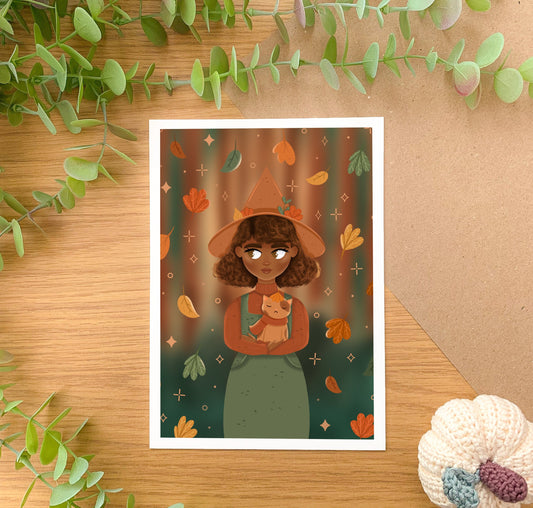 Autumn Witch - Art Print