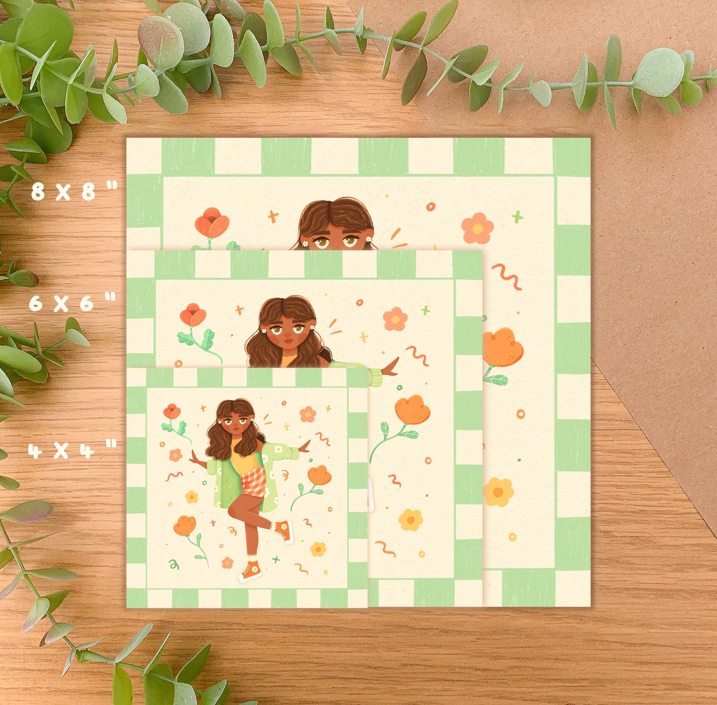 Summer Outfit - Square Art Print