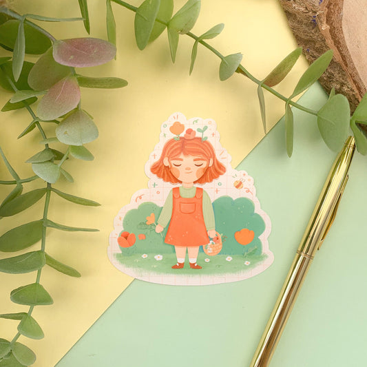 Flower Picking - Glossy Vinyl Sticker