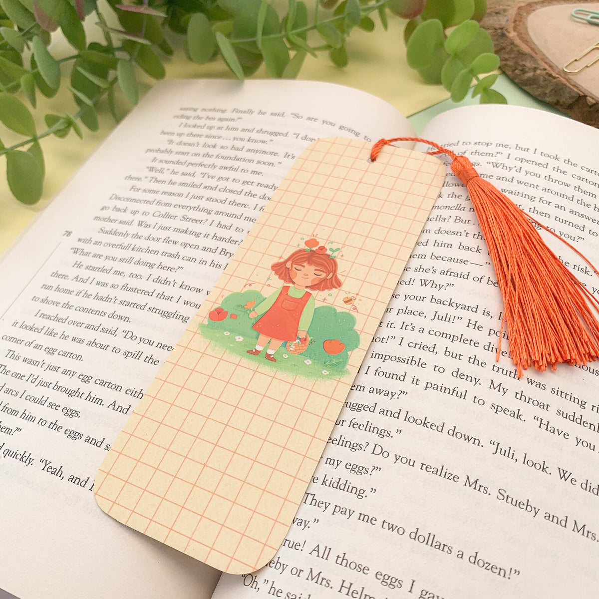 Flower Picking Bookmark