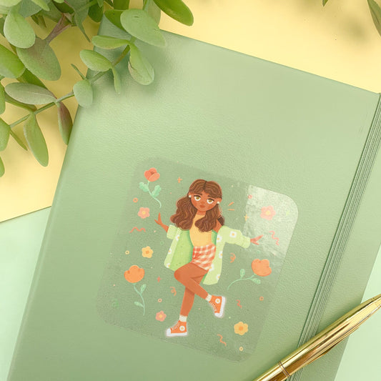 Summer Outfit - Clear Vinyl Sticker