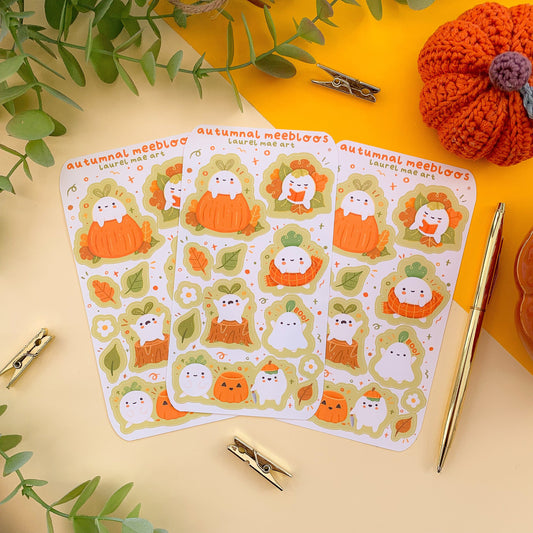 Autumnal Meebloos - Sticker Sheet