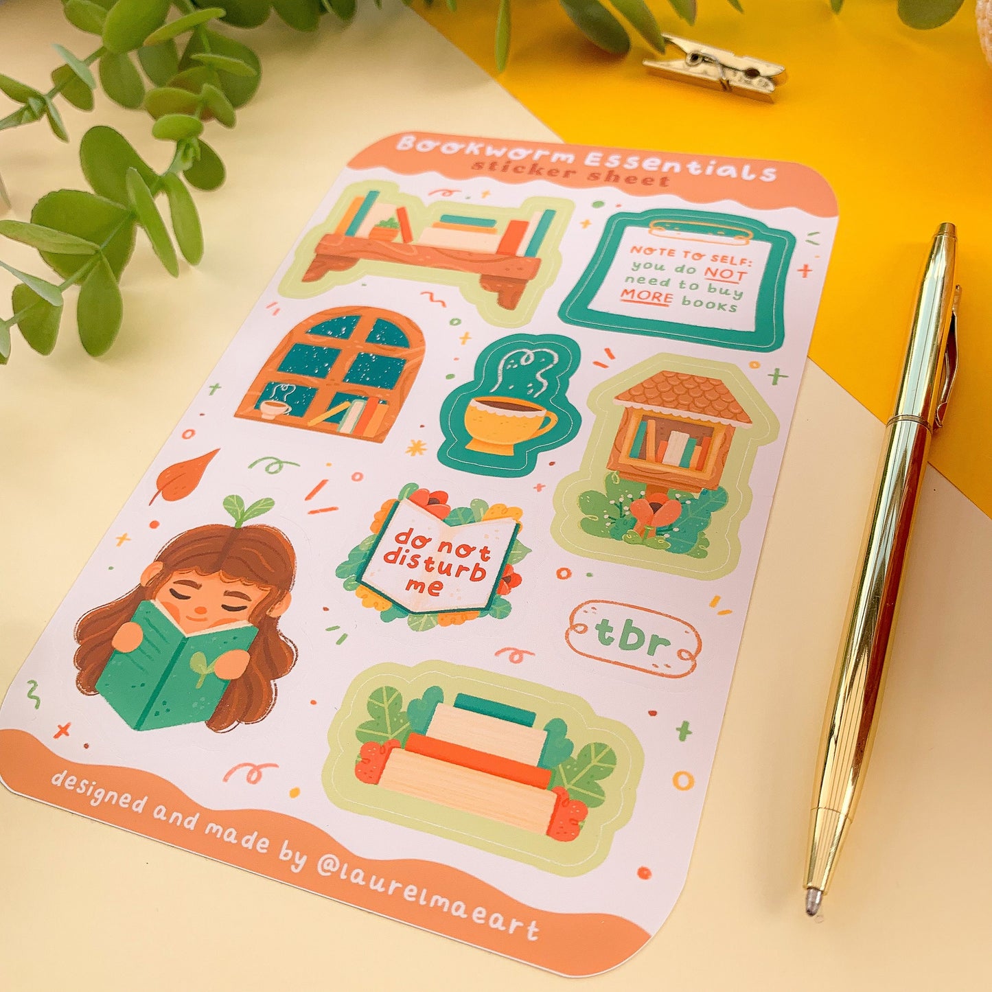 Bookworm Essentials - Sticker Sheet