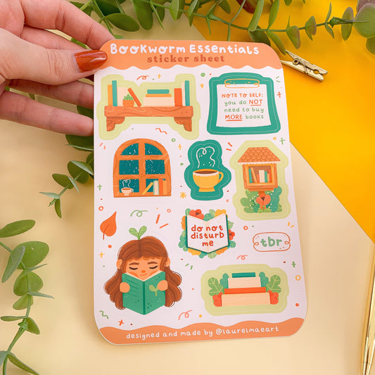 Bookworm Essentials - Sticker Sheet