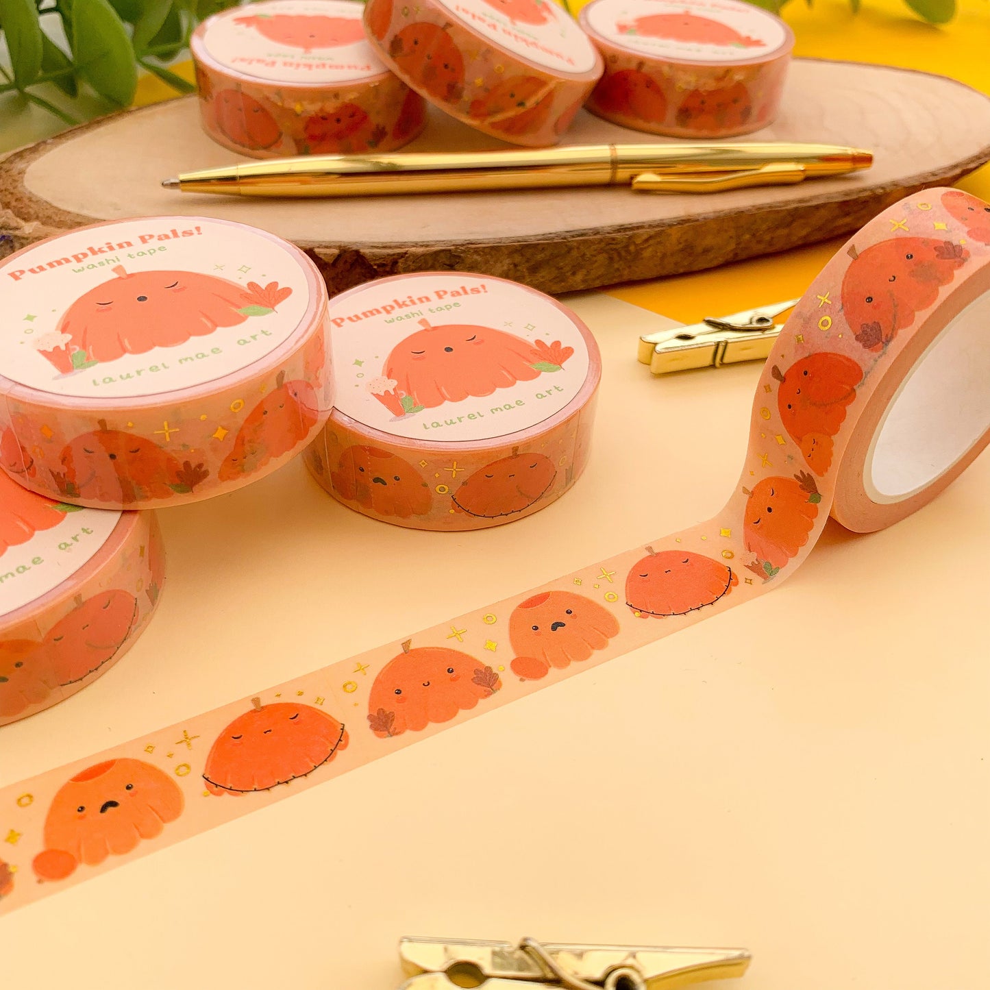 Pumpkin Pals - Gold Foil Washi Tape