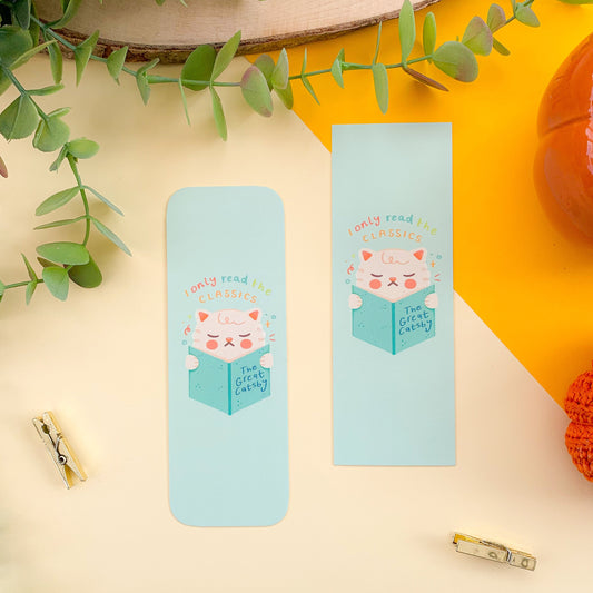 I Only Read the Classics Cat Bookmark
