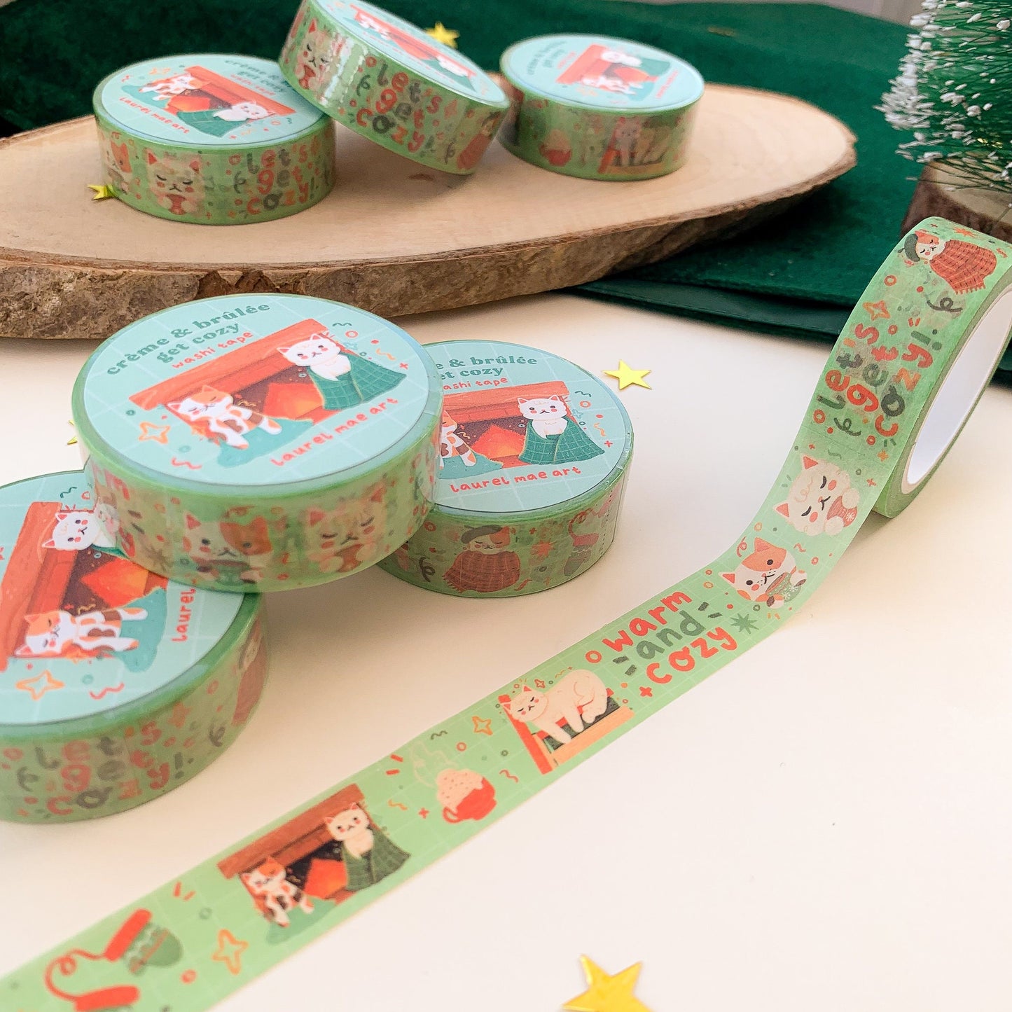 Cozy Crème & Brûlée - Washi Tape