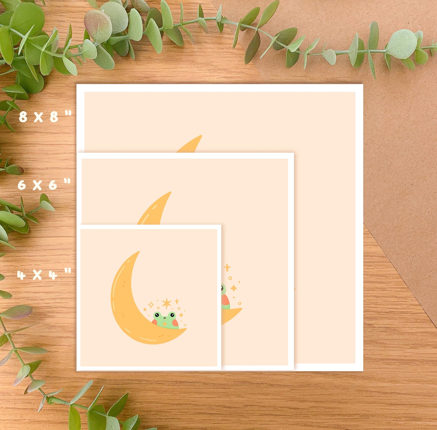 Moon Frog - Square Art Print