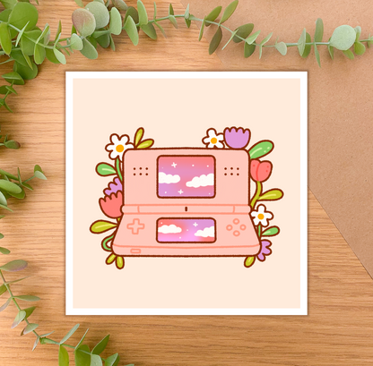 Pink DS - Square Art Print