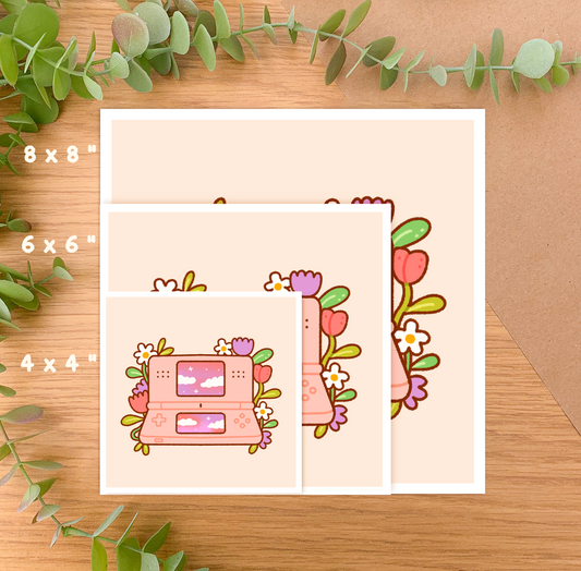 Pink DS - Square Art Print