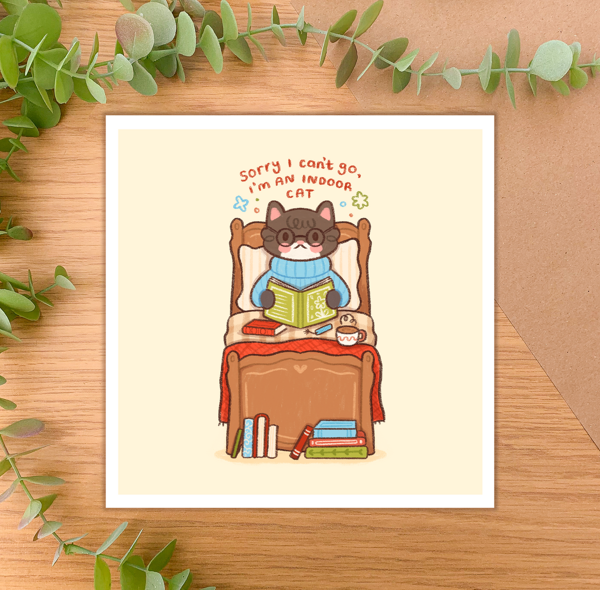 I’m an Indoor Cat - Square Art Print