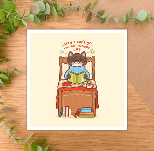 I’m an Indoor Cat - Square Art Print
