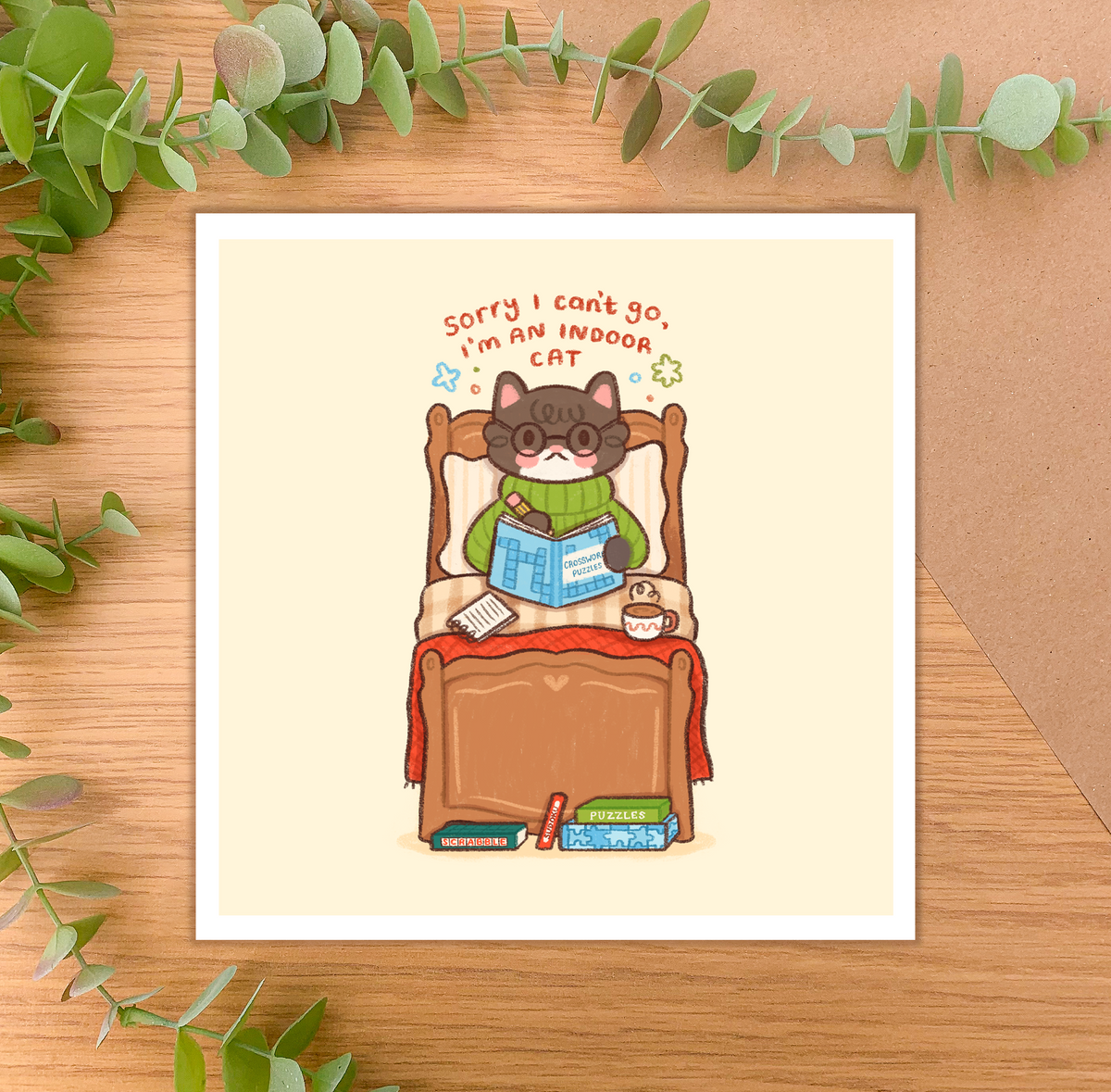 I’m an Indoor Cat - Square Art Print