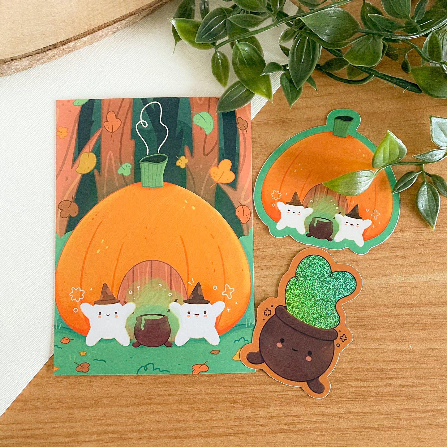 Pumpkin Meebloos (Oct 23) Limited Edition Patreon Mushy Mail Bundle
