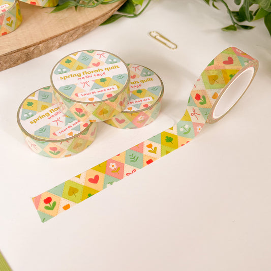 Spring Floral Quilt - Washi Tape