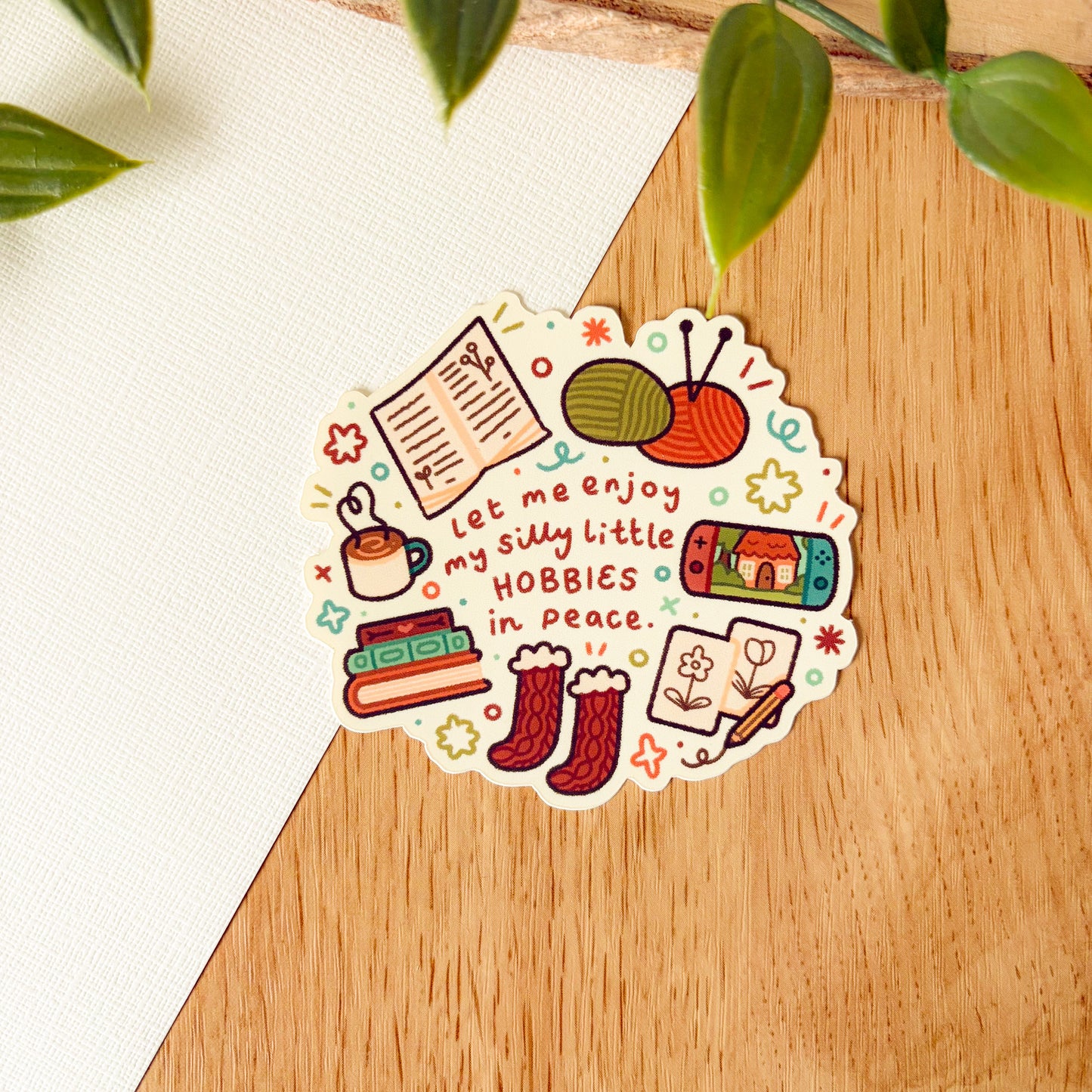 Let Me Enjoy My Hobbies! (Jan 25) - Limited Edition Patreon Matte Vinyl Sticker