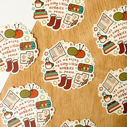 Let Me Enjoy My Hobbies! (Jan 25) - Limited Edition Patreon Matte Vinyl Sticker