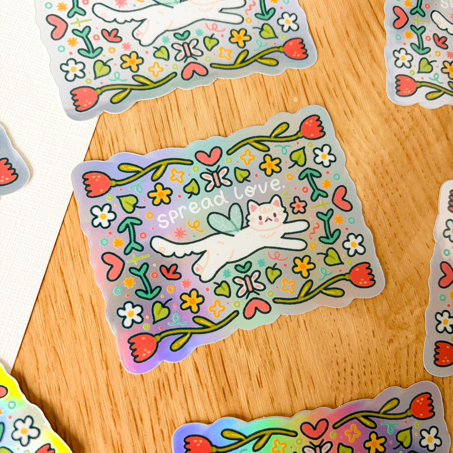 Spread Love (Feb 25) - Limited Edition Patreon Iridescent Vinyl Sticker