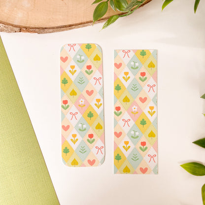 Spring Floral Quilt Bookmark