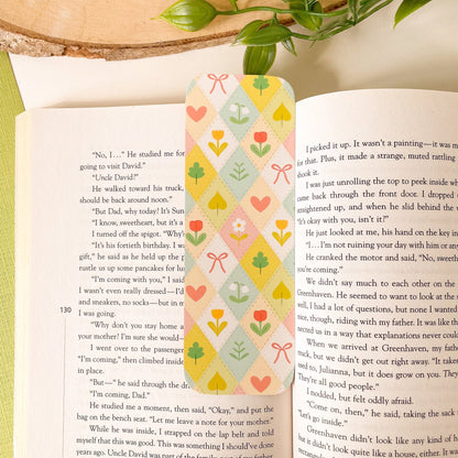 Spring Floral Quilt Bookmark