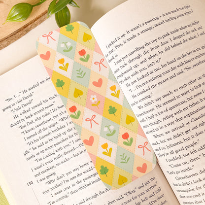 Spring Floral Quilt Bookmark