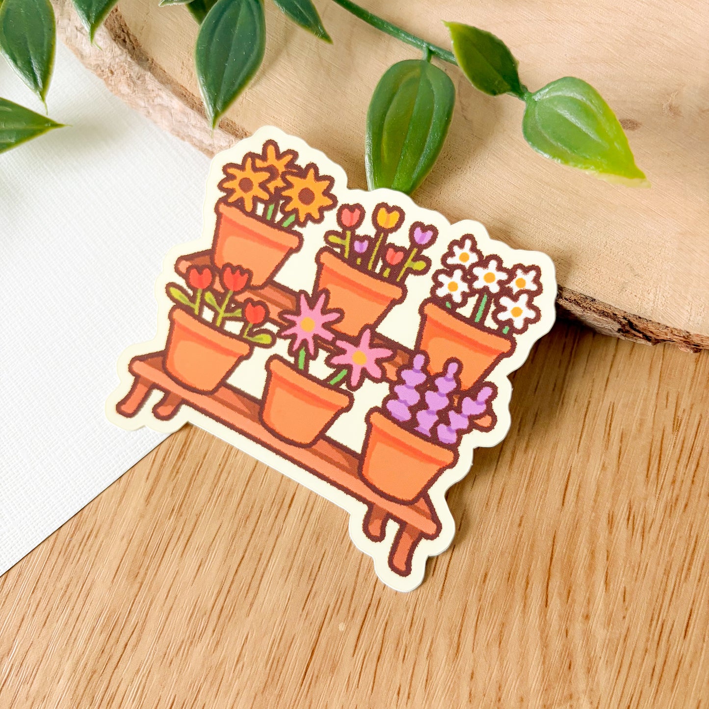 Flower Shop Stand (April 25) - Limited Edition Patreon Matte Vinyl Sticker