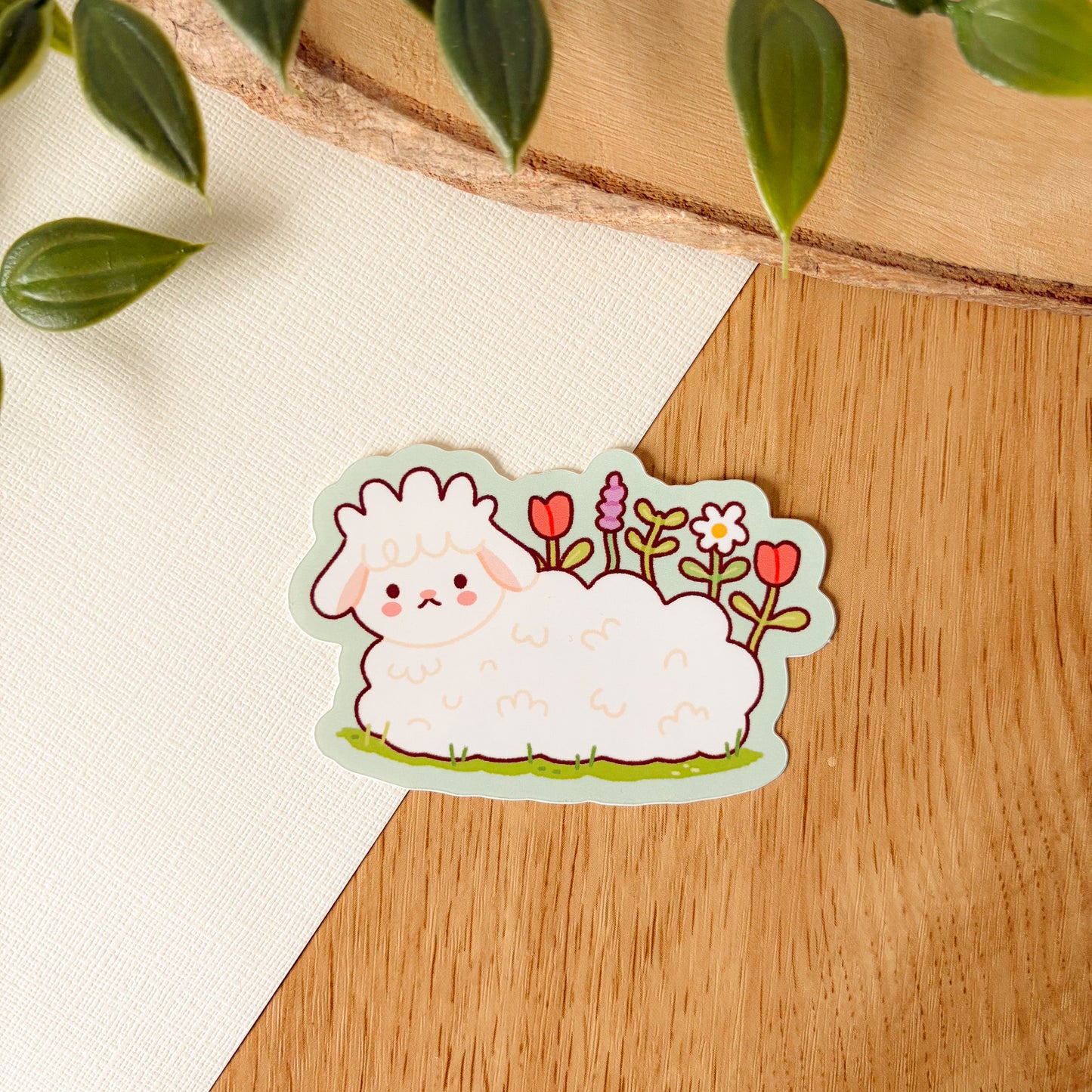 Spring Sheep (June 25) - Limited Edition Patreon Glossy Vinyl Sticker