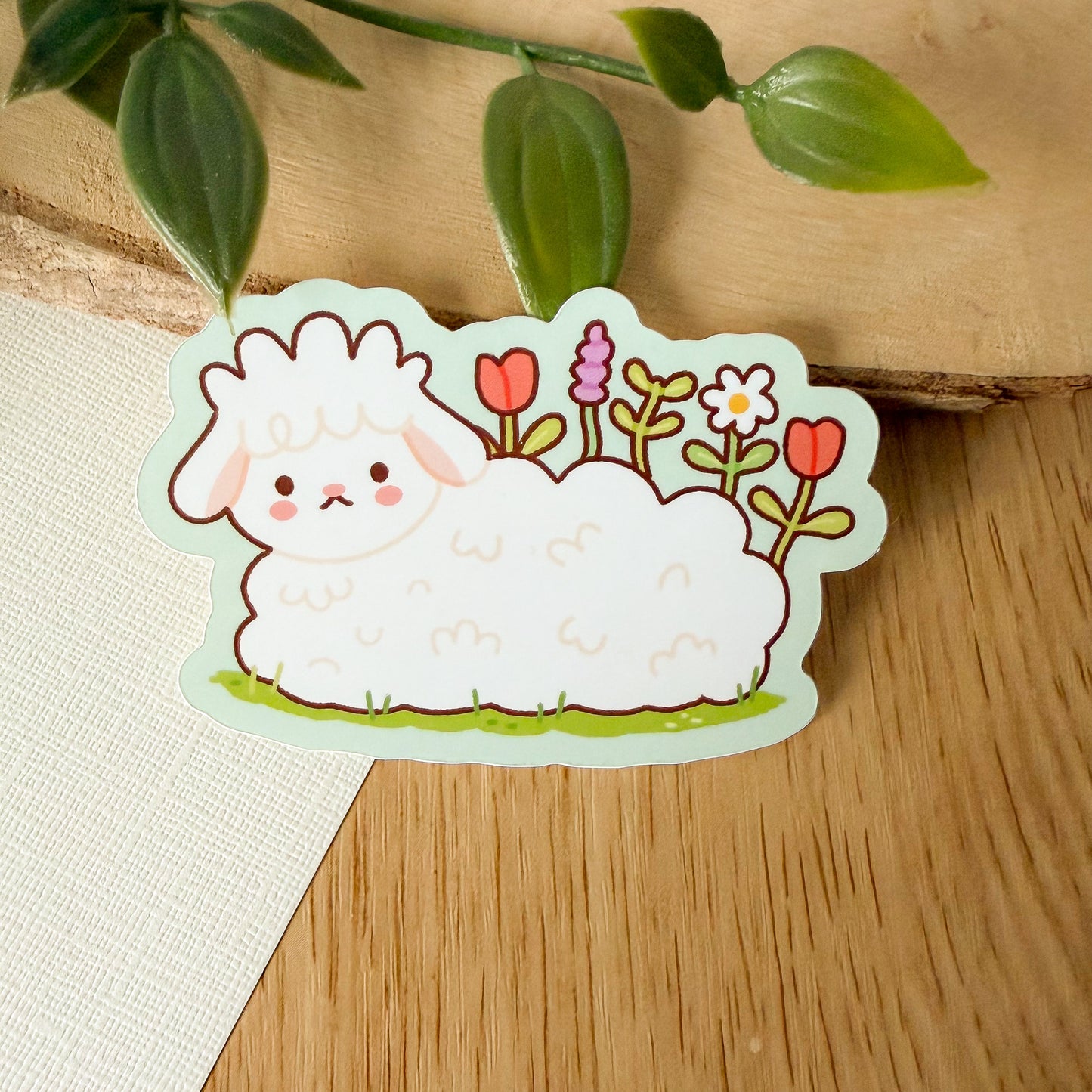 Spring Sheep (June 25) - Limited Edition Patreon Glossy Vinyl Sticker