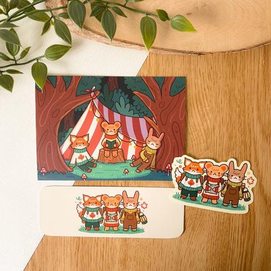 Camping Critters (July 25) Limited Edition Patreon Mushy Mail Bundle