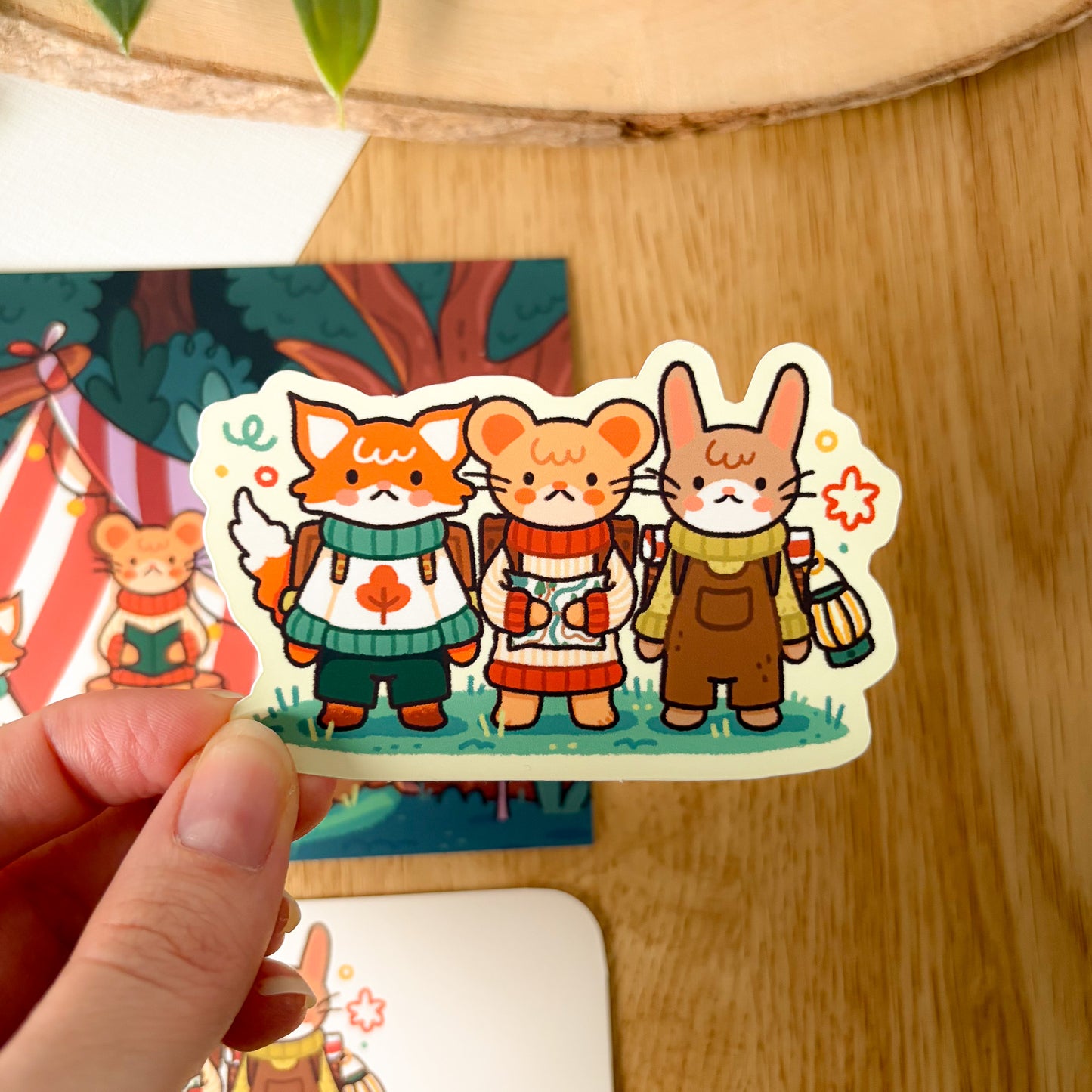 Camping Critters (July 25) - Limited Edition Patreon Matte Vinyl Sticker