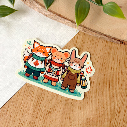 Camping Critters (July 25) - Limited Edition Patreon Matte Vinyl Sticker