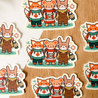 Camping Critters (July 25) - Limited Edition Patreon Matte Vinyl Sticker
