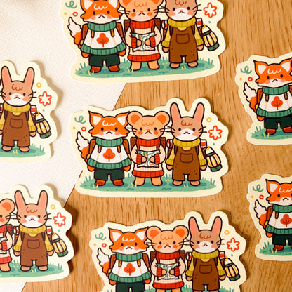 Camping Critters (July 25) - Limited Edition Patreon Matte Vinyl Sticker