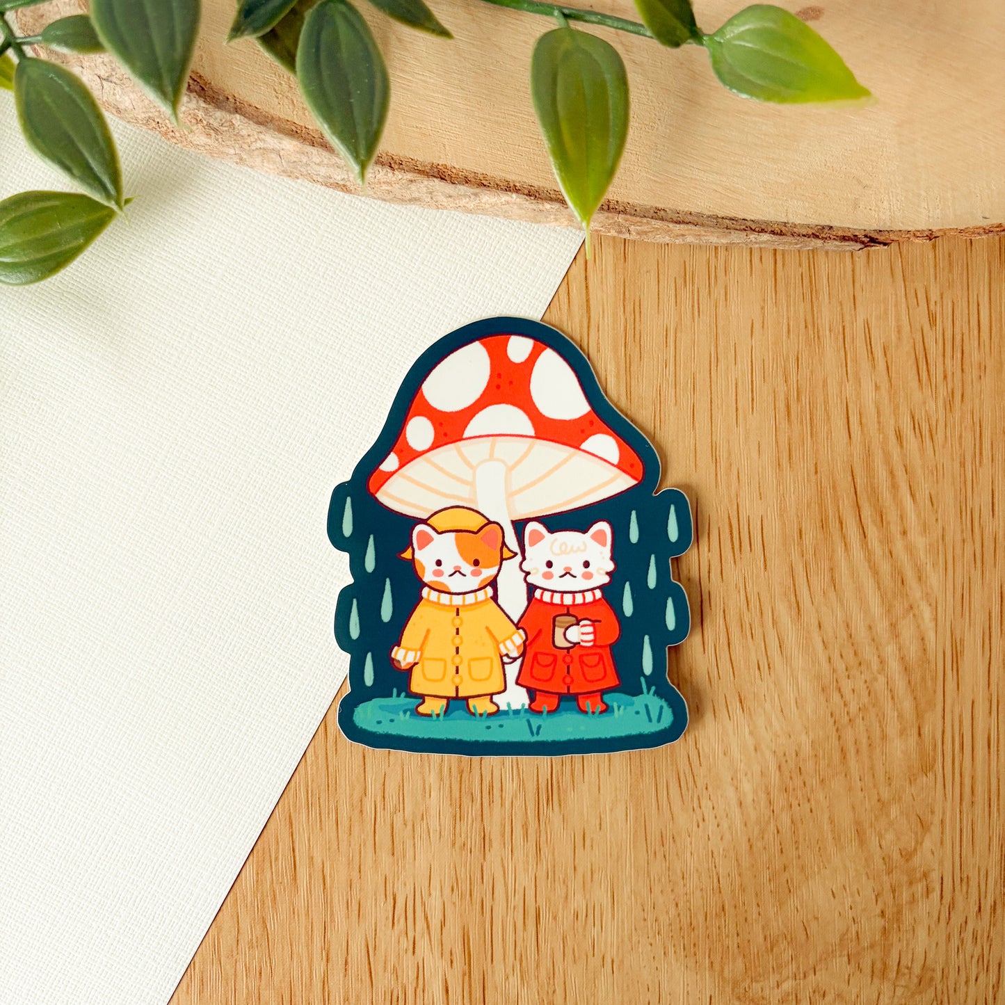 Rainy Day Crème & Brûlée (Aug 25) - Limited Edition Patreon Matte Vinyl Sticker