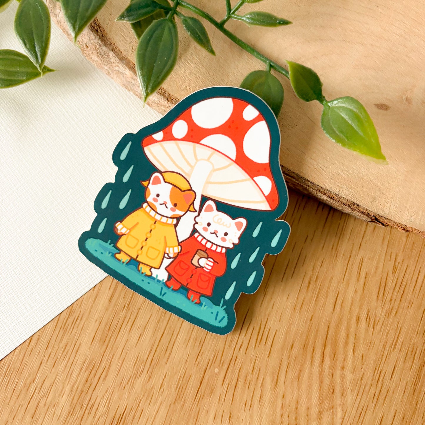 Rainy Day Crème & Brûlée (Aug 25) - Limited Edition Patreon Matte Vinyl Sticker