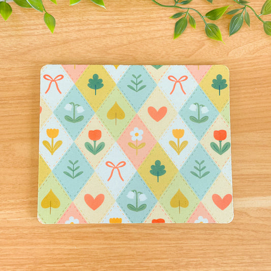 Spring Floral Quilt - Rectangle Mouse Mat
