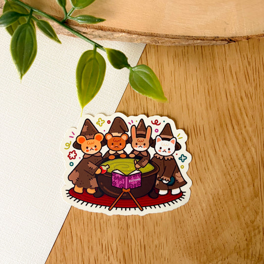 Witchy Critters (Sept 25) - Limited Edition Patreon Matte Vinyl Sticker