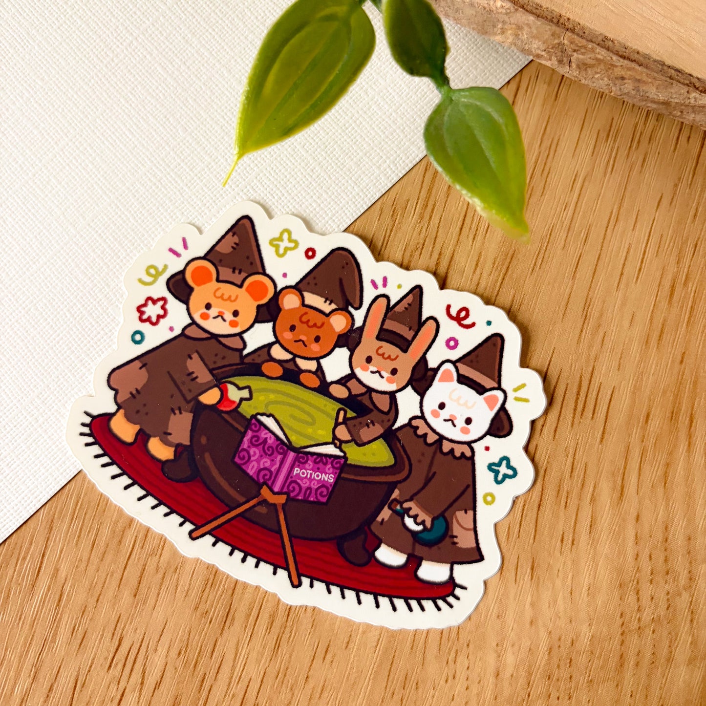 Witchy Critters (Sept 25) - Limited Edition Patreon Matte Vinyl Sticker