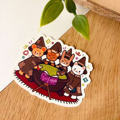 Witchy Critters (Sept 25) - Limited Edition Patreon Matte Vinyl Sticker