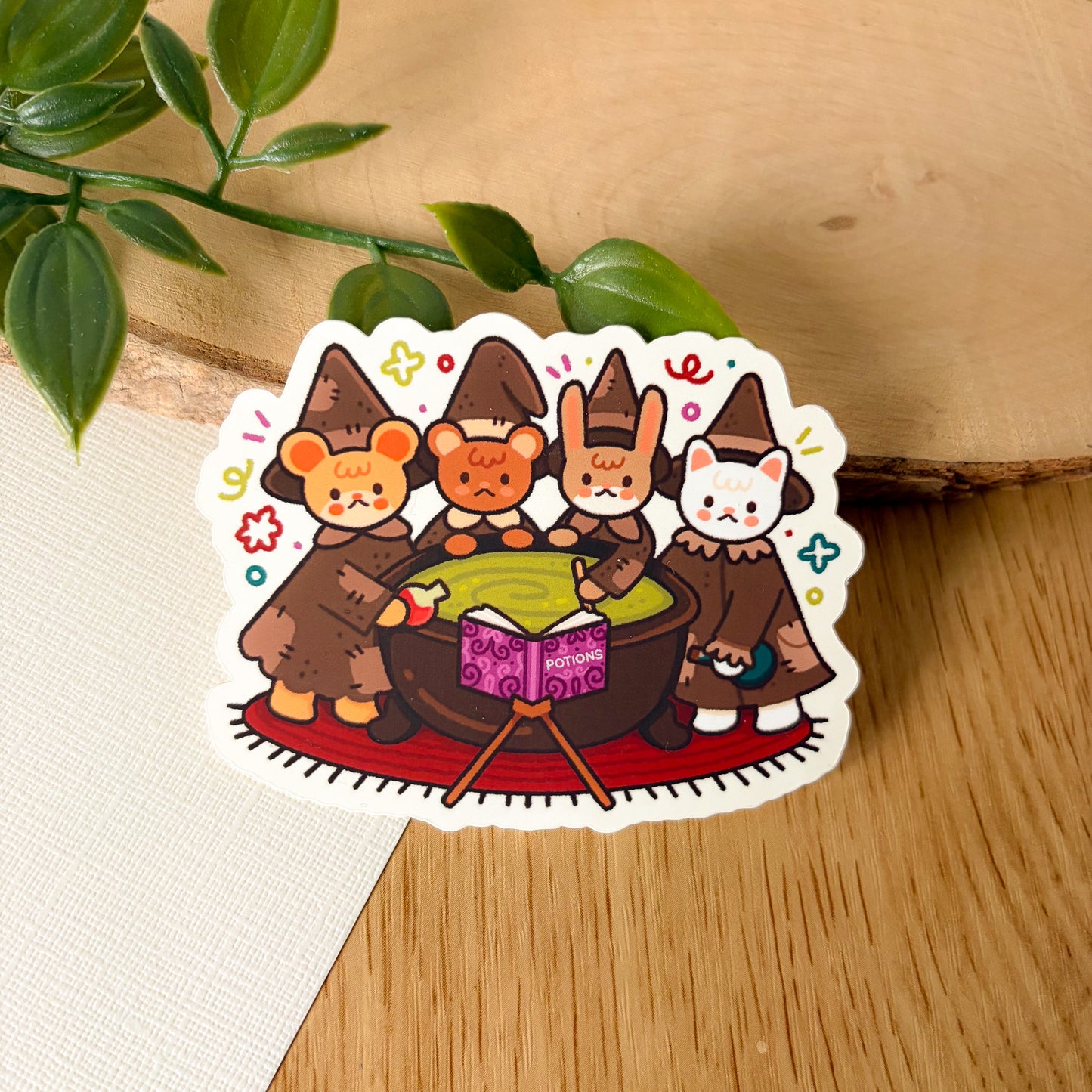 Witchy Critters (Sept 25) - Limited Edition Patreon Matte Vinyl Sticker