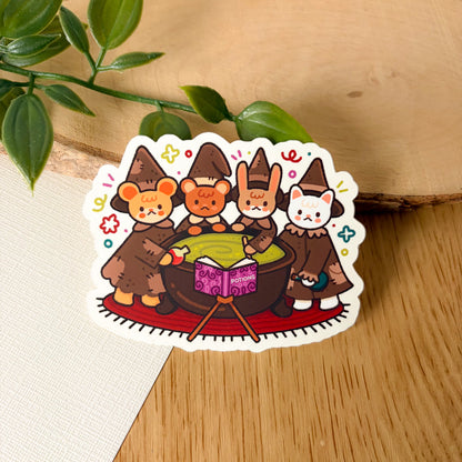 Witchy Critters (Sept 25) - Limited Edition Patreon Matte Vinyl Sticker