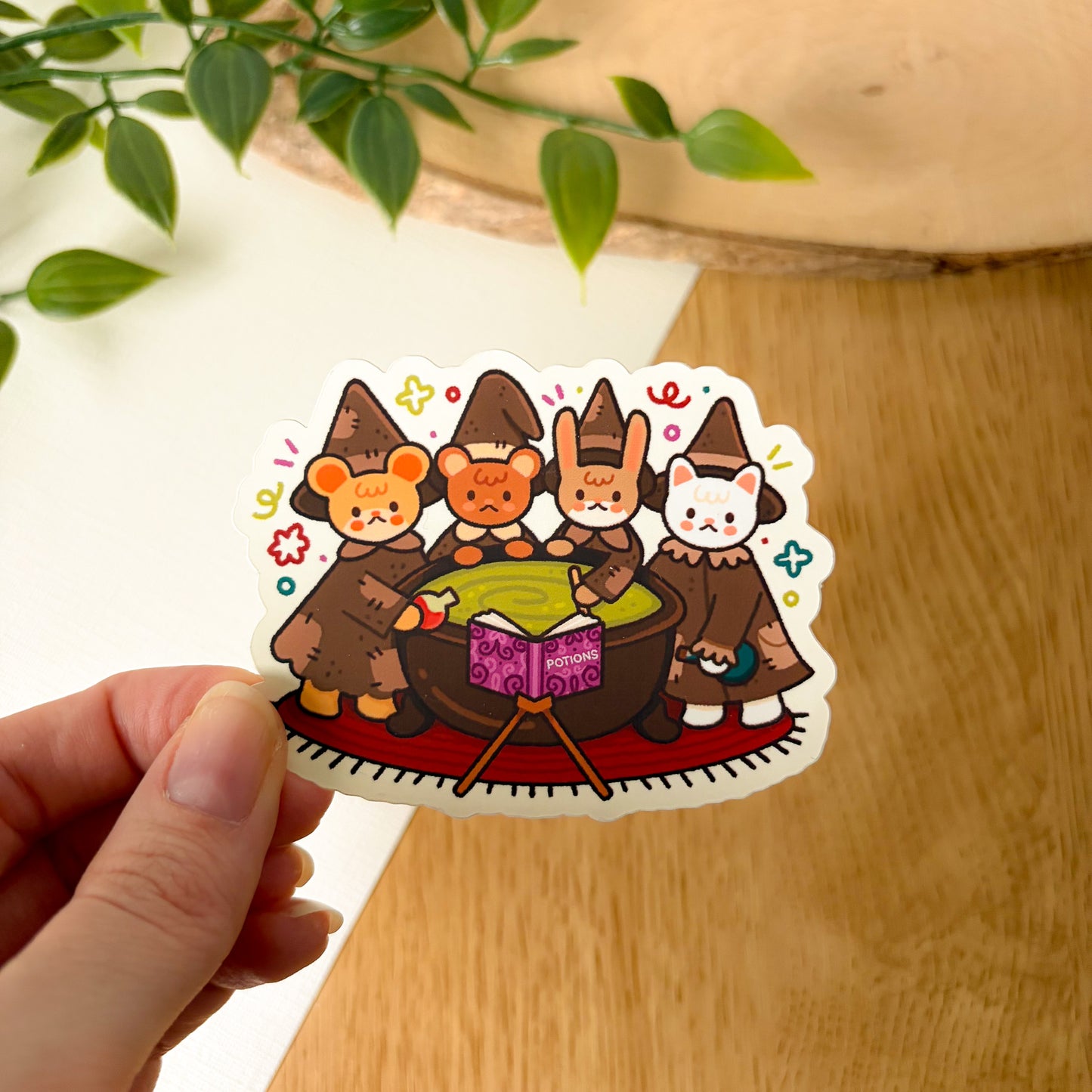 Witchy Critters (Sept 25) - Limited Edition Patreon Matte Vinyl Sticker
