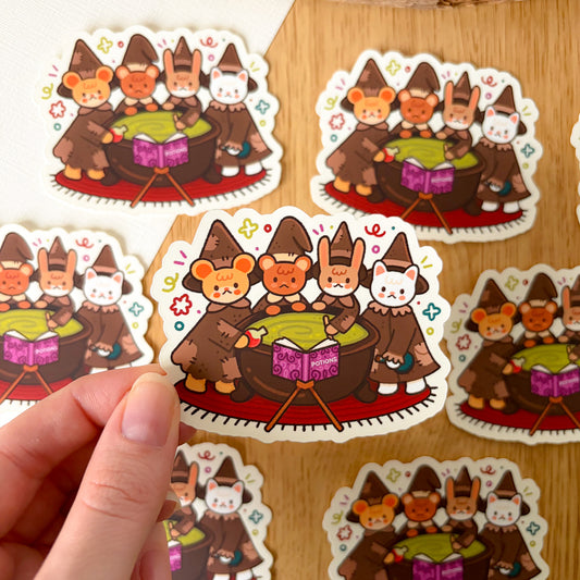Witchy Critters (Sept 25) - Limited Edition Patreon Matte Vinyl Sticker