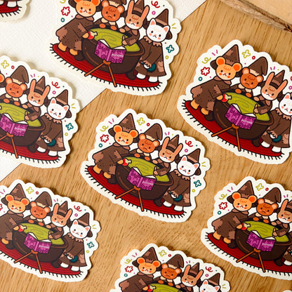 Witchy Critters (Sept 25) - Limited Edition Patreon Matte Vinyl Sticker
